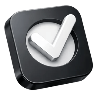 3D confirmation tick icon on the Bold Holdemarion about page